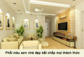 Phối màu sơn nhà đẹp bất chấp mọi thách thức